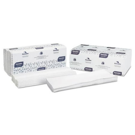 Cascades Elite C-Fold Paper Towels - 10.25" x 13" - C-Fold - White - 150 Sheets/ Pack - 16 Packs/ Carton