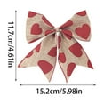 thumbnail image 2 of Love-Themed Bows, Decorative Ribbon Bows for Crafting, Wrapping, or Home Decor, Perfect for Adding a Romantic Touch to Any Valentine‘s Day Project. Khaki, 2 of 2