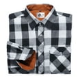 thumbnail image 4 of SPEEDRUN Men's Flannel Shirts Cotton Long Sleeve Shirt Casual Button Down Shirts with 2 Pockets, 4 of 8