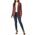 thumbnail image 2 of Allegra K Women's Fall Lightweight Long Sleeves Open Front Cardigan, 2 of 6