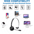 thumbnail image 4 of Auricular Bluetooth, Auricular Inalámbrico De Negocios V5.0 Con Micrófono Boom, Adecuado Para Teléfono Celular/Tableta/Computadora Jormftte 2034666, 4 of 7