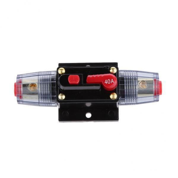 Paquete de 3 disyuntores manual Sunnimix 12 V/24 V portafusibles de Audio