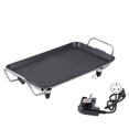 thumbnail image 2 of Table Top Grill, Cast Iron Grill Plate 1360W 220V Electric BBQ Griddle Plate  Non-stick BBQ Grill  For Dinidng Room For Camping, 2 of 8