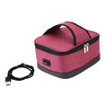 thumbnail image 3 of Sac Chauffant Électrique avec Fermeture Éclair Portable USB Amélioré Contenant Boîte à Lunch Chauffante Rouge, 3 of 9