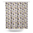 thumbnail image 1 of S4Sassy White Daisy & Clematis Floral Decorative Waterproof Printed Shower Curtain Roller Hooks Drapes-60 x 70 Inch, 1 of 6