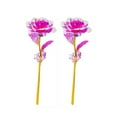 thumbnail image 1 of Rosa luminosa colorida, flor Artificial, regalos únicos para mujeres y niñas, decoración floral para fiesta de cumpleaños y Día de San Valentín, 1 of 2