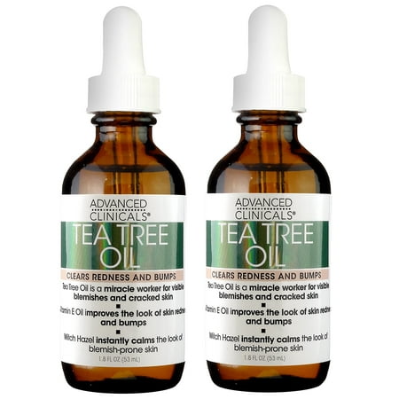 Advanced Aromatherapy - Advanced Clinicals Tea Tree Oil for Redness and Bumps. (Two - 1.8oz)