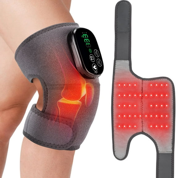Knee Brace for Men Women,Heated Knee Massager Touchscreen Controlled Knee Warmers Wrap for Sports Care