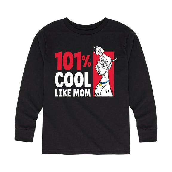 Disney - 101 Dalmatians - 101 Percent Cool Like Mom - Toddler And Youth Long Sleeve Graphic T-Shirt