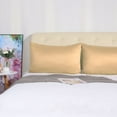 thumbnail image 3 of PiccoCasa 4 Pack Silk Satin Pillowcases Envelope Pillow Covers Non-Standard Caramel, 3 of 8