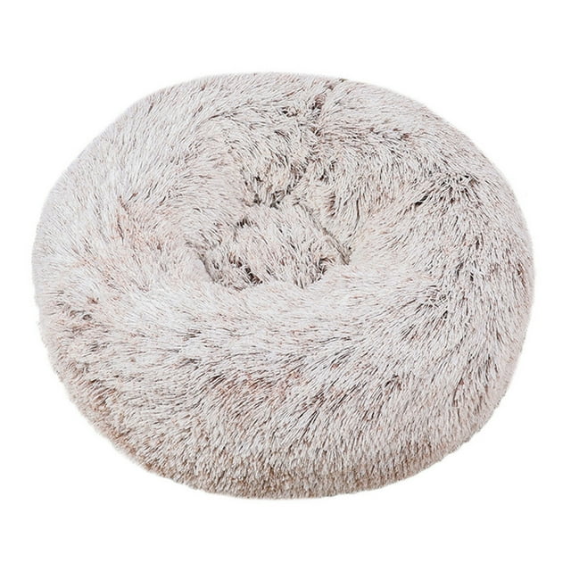XWSHYW Productos para Mascotas Perros Colchoneta Redonda de Invierno Gruesa y Cálida para Dormir para Niños Pequeños