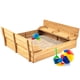 thumbnail image 1 of Sandbox Best Choice Products para niños, madera, exterior, con banco, 1 of 7