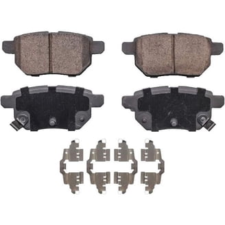 Rear Ceramic Brake Pad Set W/Hardware For 2010-2015 Hyundai Santa Fe & Kia Sorento