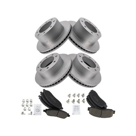 Front and Rear Brake Pad and Rotor Kit - Compatible with 2005 - 2007 Ford F-250 Super Duty 4WD 2006