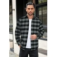 thumbnail image 4 of COOFANDY Mens Flannel Shirts Long Sleeve Button Down Shirt with Pocket Casual Shirts Work Shirts for Men, 4 of 5