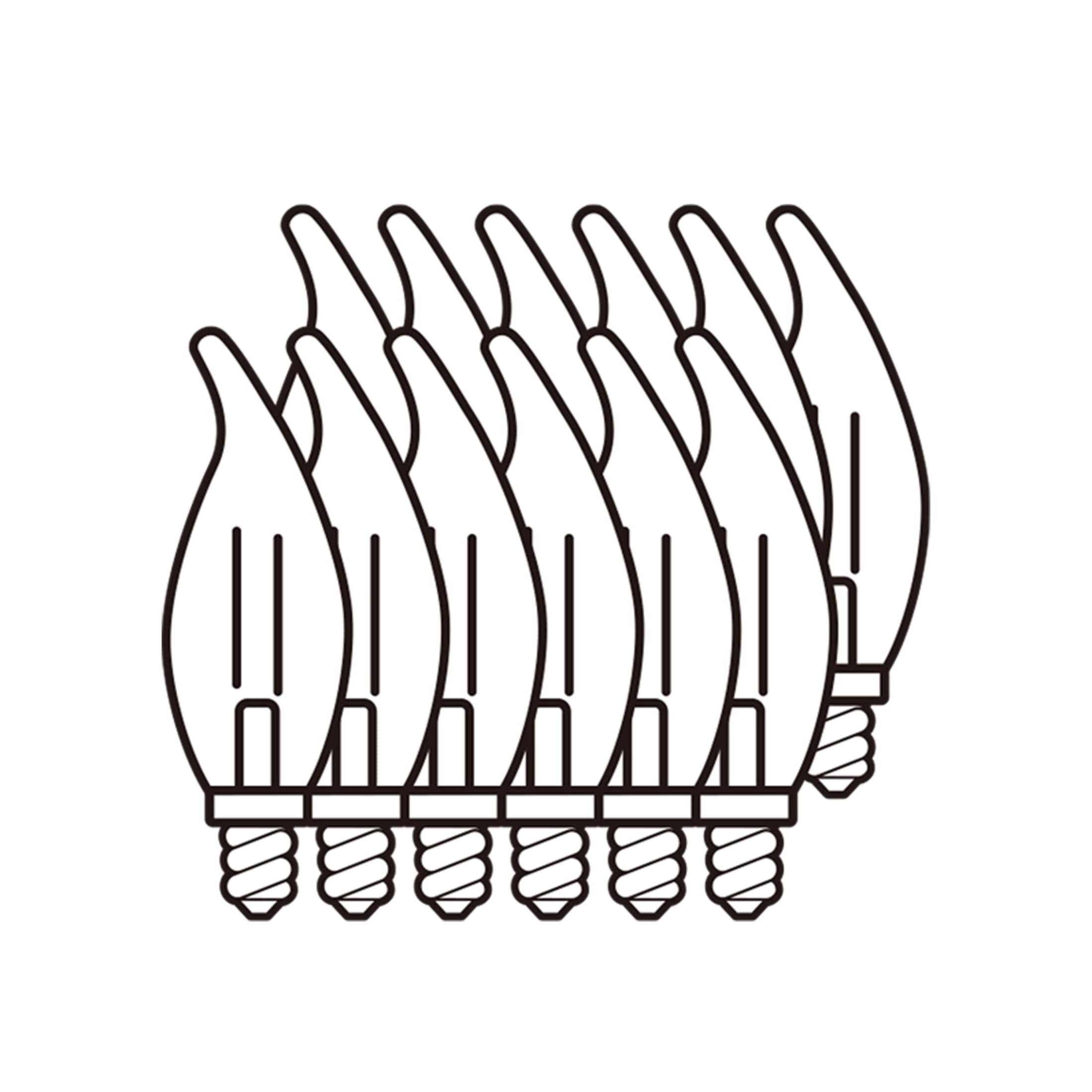 GE Classic LED 25 Watt Replacement, Soft White, CA11 Deco - Candle Bulbs (12-Pack)