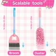 thumbnail image 6 of JoyStone Kids Cleaning Set Toys, 20PCS Pretend Play Housekeeping Supplies Kit Complete Includes Sweeping Broom, Duster, Dustpan, Brush, Rag, Housekeeping Cart Toys Gift for Kids, Pink, 6 of 9