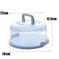 thumbnail image 5 of Cake Carrier with Lid and Handle, BPA-Free Portable Cake Container for 8 Inch Cakes, Two-Sided Base Stand, for Transporting Pies, Nuts, Fruit & More, Ideal Gift, 5 of 5