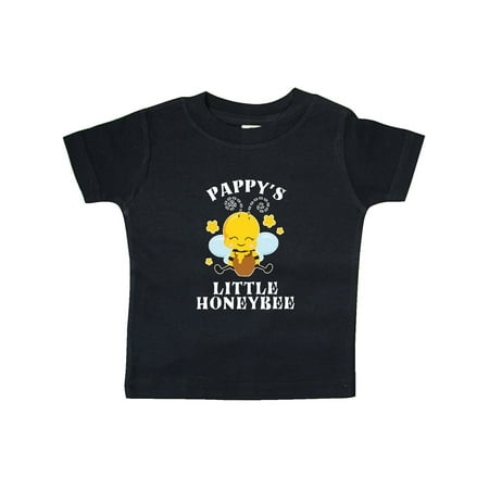 

Inktastic Cute Bee Pappy s Little Honeybee with Stars Gift Baby Boy or Baby Girl T-Shirt
