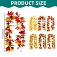 thumbnail image 3 of Simulated Rattan Maple Hanging, Seasonal Decor, Style Y, Autumn Decoration Simulation Maple Rattan Wall Hanging, Natural Leaf Design for Home Seasonal Fall Decor, Kingtowag, 3 of 9