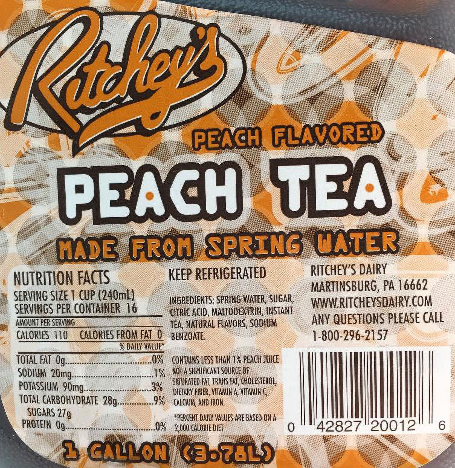 Ritcheys Peach Tea, gallon