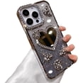 thumbnail image 6 of Designed for iPhone Case,Luxury Electroplated Glitter Bling Mirror Spark Sparkly Shockproof Protective Cover Phone Case (iPhone 15 Pro Max,Blue), 6 of 6