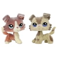 thumbnail image 4 of 2pcs Custom-Made Flocked Animal Figure Fuzzy Collie Great Dane Dachshund Cocker Spaniel Dog Short Hair cat Old Pet Shop Toy Birthday Party Favor (#675 and #2291), 4 of 7