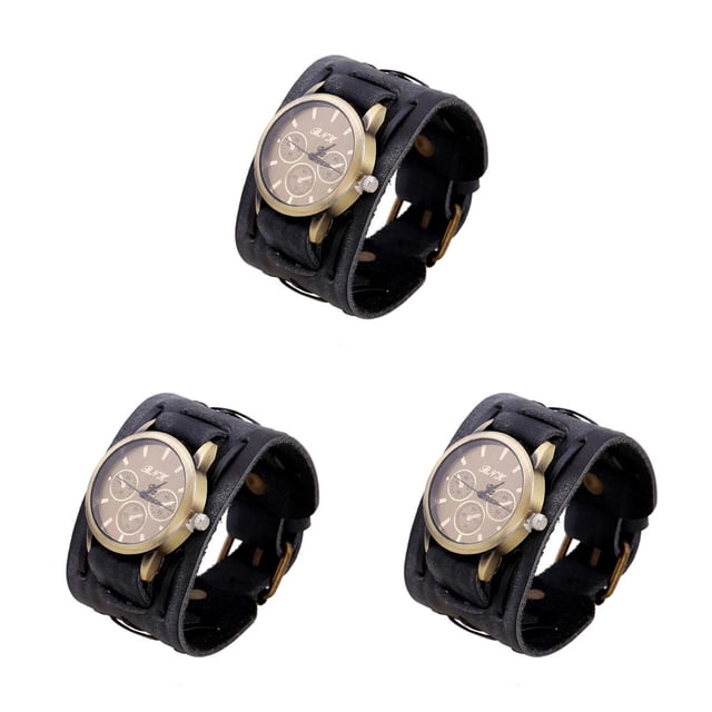 Minnieouse Reloj de para hombre, correa de cuero, reloj de de cuarzo, relojes de para novio, accesorios de visualización de tiempo Type1 NO1 Minnieouse CBP099846