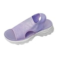 thumbnail image 3 of Women's Orthopedic Open Toe Mesh Wedge Sandals Comfortable Elastic Ankle Strap Breathable Platform Sandal Summer Athletic Sport Walking Beach Sneakers 36, 3 of 7