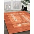 thumbnail image 3 of Ahgly Company Machine Washable Indoor Rectangle Abstract Orange Red Area Rugs, 6' x 9', 3 of 7