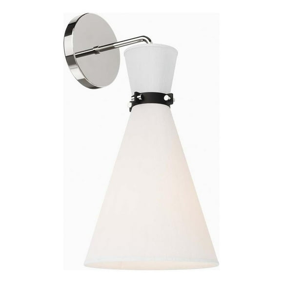 Lámpara de pared Modway Starlight de níquel blanco de 1 luz