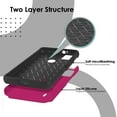 thumbnail image 2 of For AT&T SL112A 6782D / Cricket SL112C Slim Shockproof Hybrid Cover Cell Phone Case - MK Dark Pink, 2 of 5