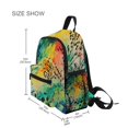 thumbnail image 3 of FORMRS Kids School Backpack with Front Zippered Pocket 12" Student Travel Daypack, Colorful Plants, 3 of 6