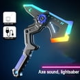 thumbnail image 6 of Leutsin Dual Form Catapult Sword Axe Toy, Led Light Up Flash Sword with Glowing Effect, Durable Novelty Handheld Light Toy for Indoor Play, Battery Powered Flashing Blade Ornament, 6 of 7