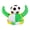 Green One Size, variant on Soccer Horn Hat, Funny Sports Themed Cheering Cap, Plush Football Fan Headwear for Concerts, Game Day, Parties