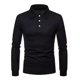 thumbnail image 5 of Playera Tipo Polo Manga Larga Con Licra Slim Fit Moda 2112 M, 5 of 8