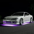thumbnail image 3 of LEDGlow 4pc Purple Flexible LED Slimline Car Underbody Underglow Lighting Kit, 3 of 8