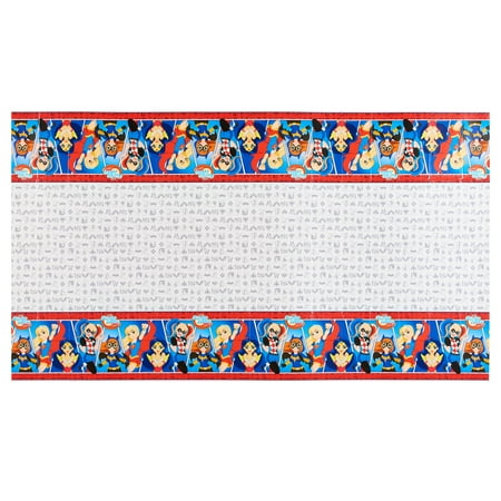 DC Superhero Girls 2 Plastic Table Cover, 54" x 96"