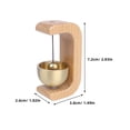 thumbnail image 2 of WRISTBIQUE Store Door Entry Bell Khaki Rectangular 1Set 2.8X1.5X1.0In, 2 of 8