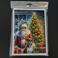 thumbnail image 3 of Boxer and Santa Claus Greeting Cards Pack of 8 7 in x 5 in, 3 of 3