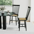 thumbnail image 4 of Costway Dining Chairs Set of 4 with PE Rattan Seats for Dining Room, Kitchen, Restaurant, 4 of 10