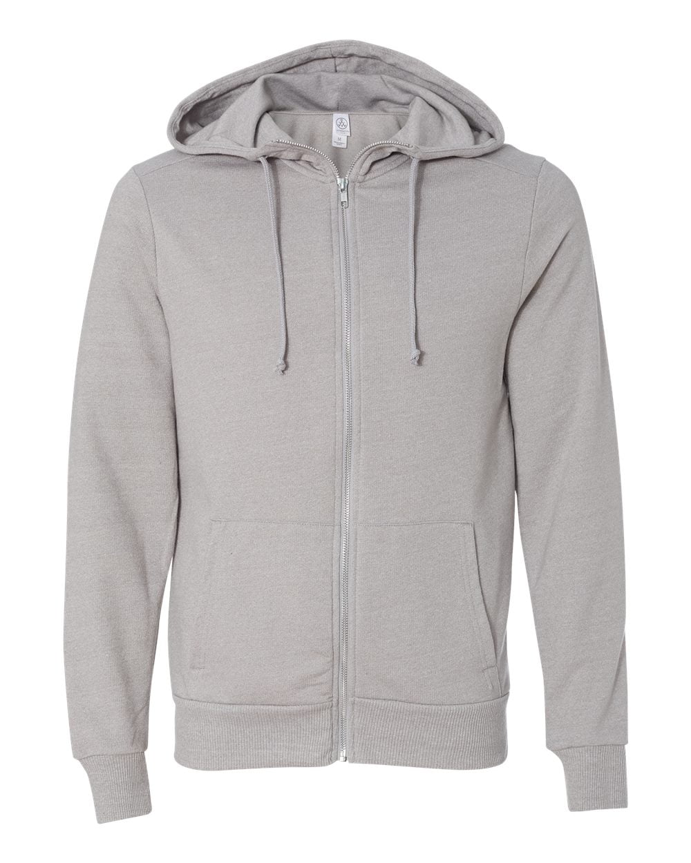 Alternative 9880 Men's Hooded Full-Zip Sweatshirt - Eco Mock Nickel - X ...