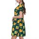 thumbnail image 2 of Disketp Snails And Butterfies para Vestido de Manga Corta para Mujeres, Vestidos de Verano para Mujeres, Casual y Holgado para la Playa, 2 of 6