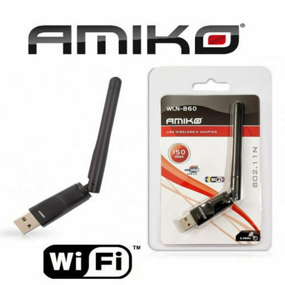 USB WiFi Adapter Wireless Network Adapters with Dual Band Gain Antenna For Computer Laptop Black