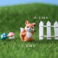thumbnail image 1 of Zorro de resina, lindo animal pequeño, micropaisaje, suculenta, jardinería, bricolaje, escena, decoración, manualidades, pequeños adornos, decoración del hogar, 1 of 5