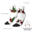 thumbnail image 4 of Uemuo Vintage Buffalo Plaid Christmas Camper Printed Crew Socks, Moisture-Wicking Socks, Athletic Socks for Men Breathable Cushion Socks Casual Sport Socks for Running Traveling, 4 of 6