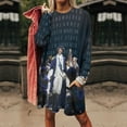 thumbnail image 7 of Musical Film Women's Long Sleeve Oversized Dressy T-Shirts Loose Casual Crewneck Tops Soft Blouse with Pockets M, 7 of 7
