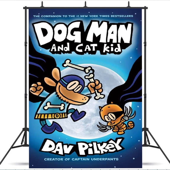 Dog Man school Taspestry Poster Banner Backdrop Background Wall Decor Party Supplies Movie Fans
