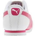 thumbnail image 2 of Puma Roma Basic Toddler's Shoes White/Fuchsia Purple  354260-22, 2 of 5