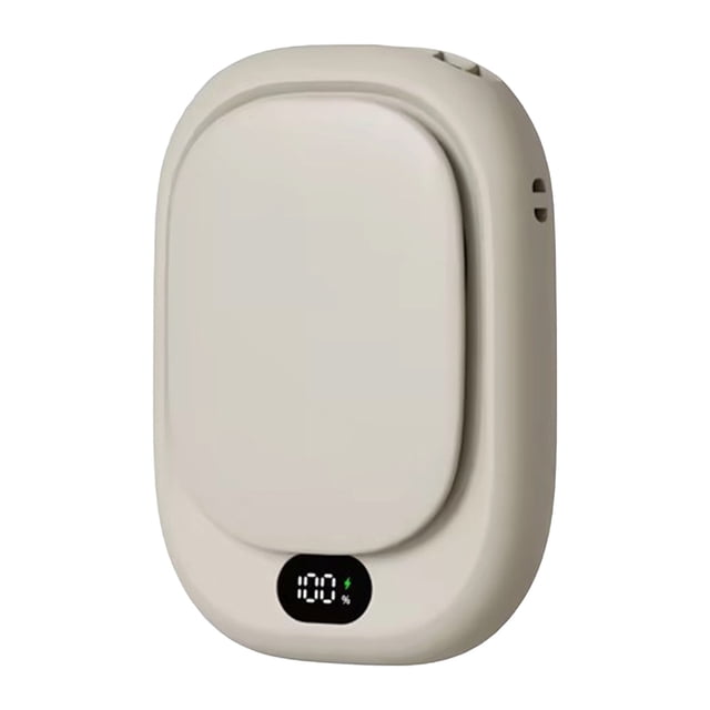 Chauffe-mains 2-en-1 Rechargeable avec Affichage Numérique, Banque d'Alimentation 10000mAh, Recharge Rapide USB-C, Chaleur Réglable, pour Utilisation Extérieure en Hiver